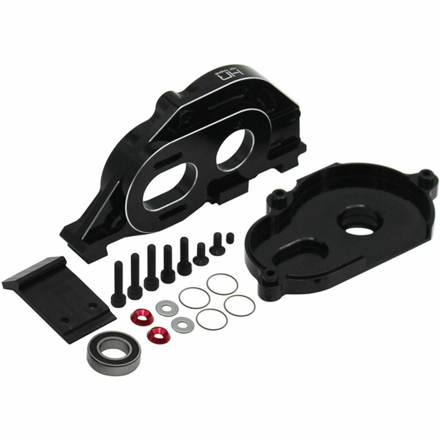 Image of Arrma 3S / 4S / Mega / Booster Black Alloy HD Motor Mount HRAATF38M01