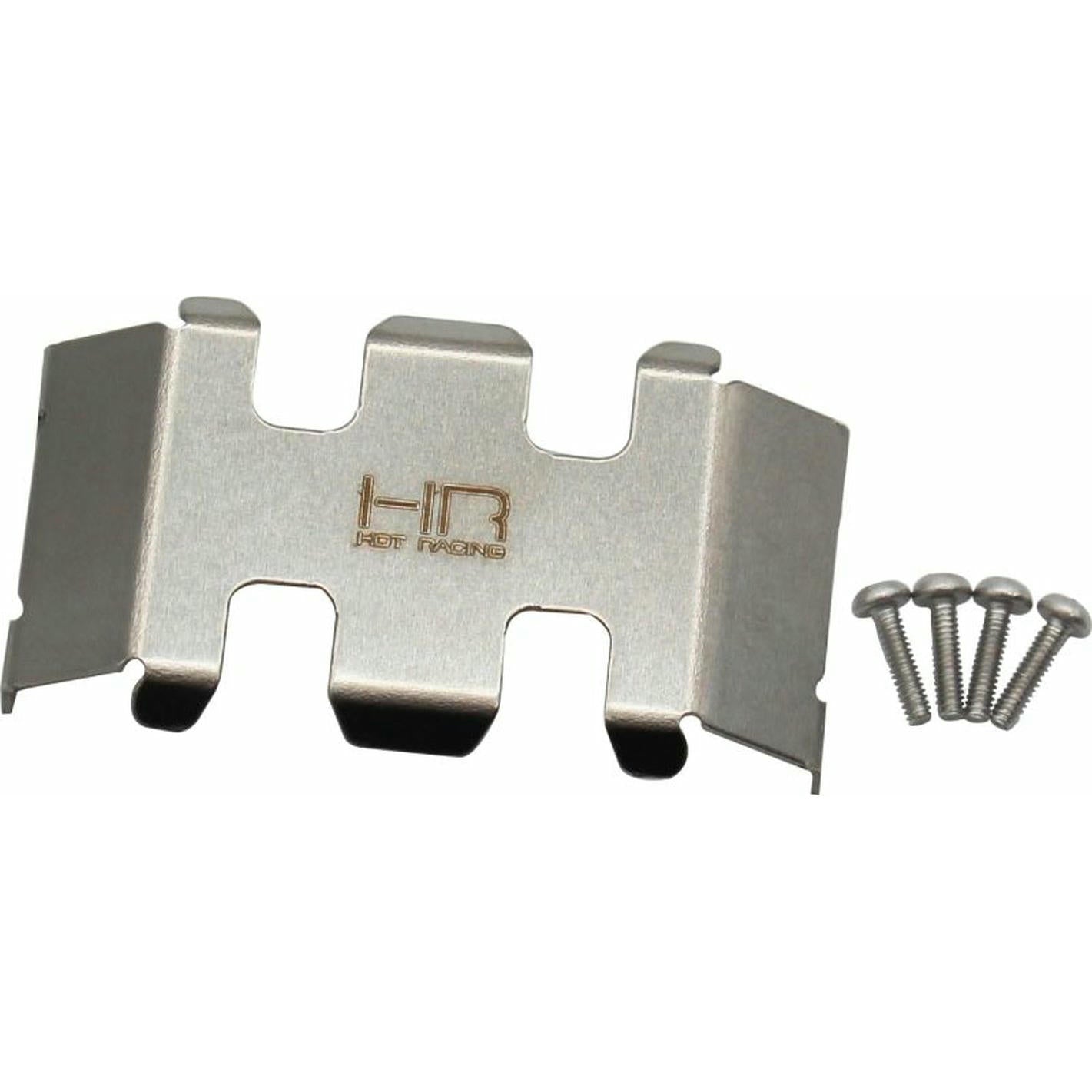 Image of Axial SCX24 Rock Crawler Stainless Steel Center Belly Skid Plate HRASXTF332C