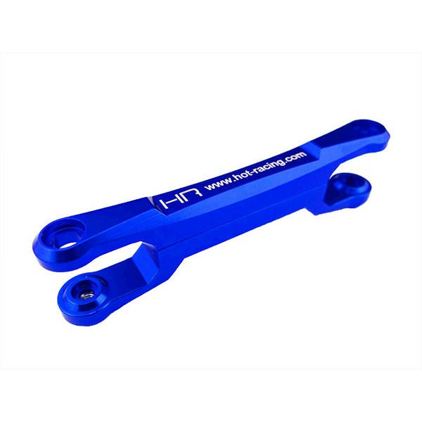 Image of Blue Aluminum Steering Rack Brace Hot Racing XMX4906 fits Traxxas X-Maxx XMAXX