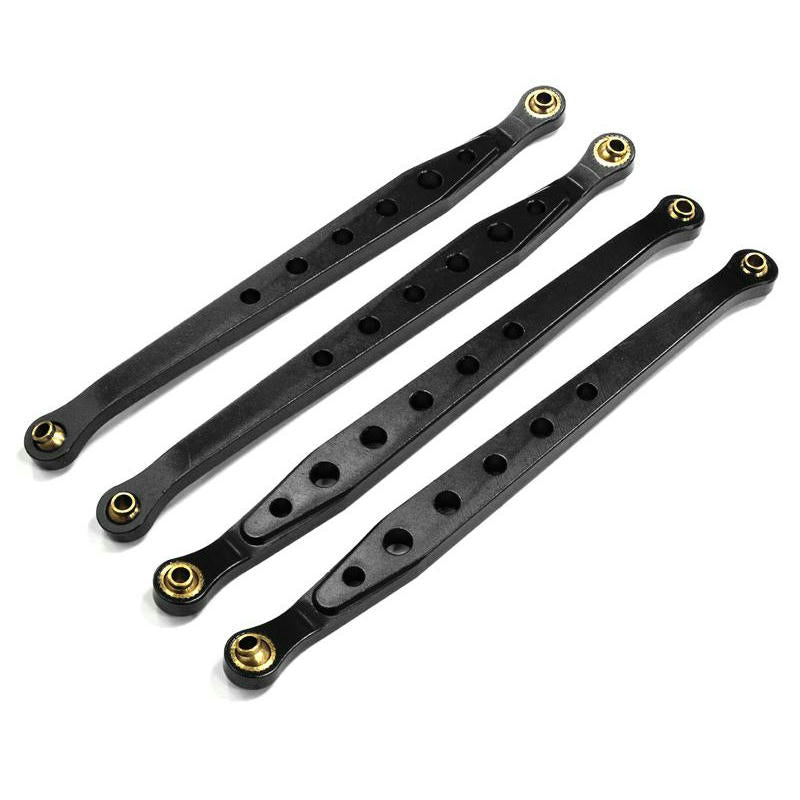 Image of Axial Wraith Black Alloy Chassis Linkage (4pcs) by Integy INTC23789BLACK