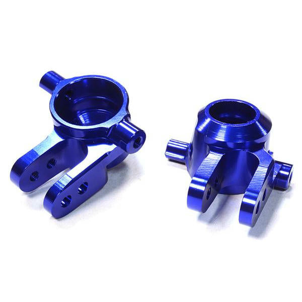 Image of Traxxas 4x4 Stampede/Rustler/Slash Blue Aluminum Steering Knuckles INTC26400