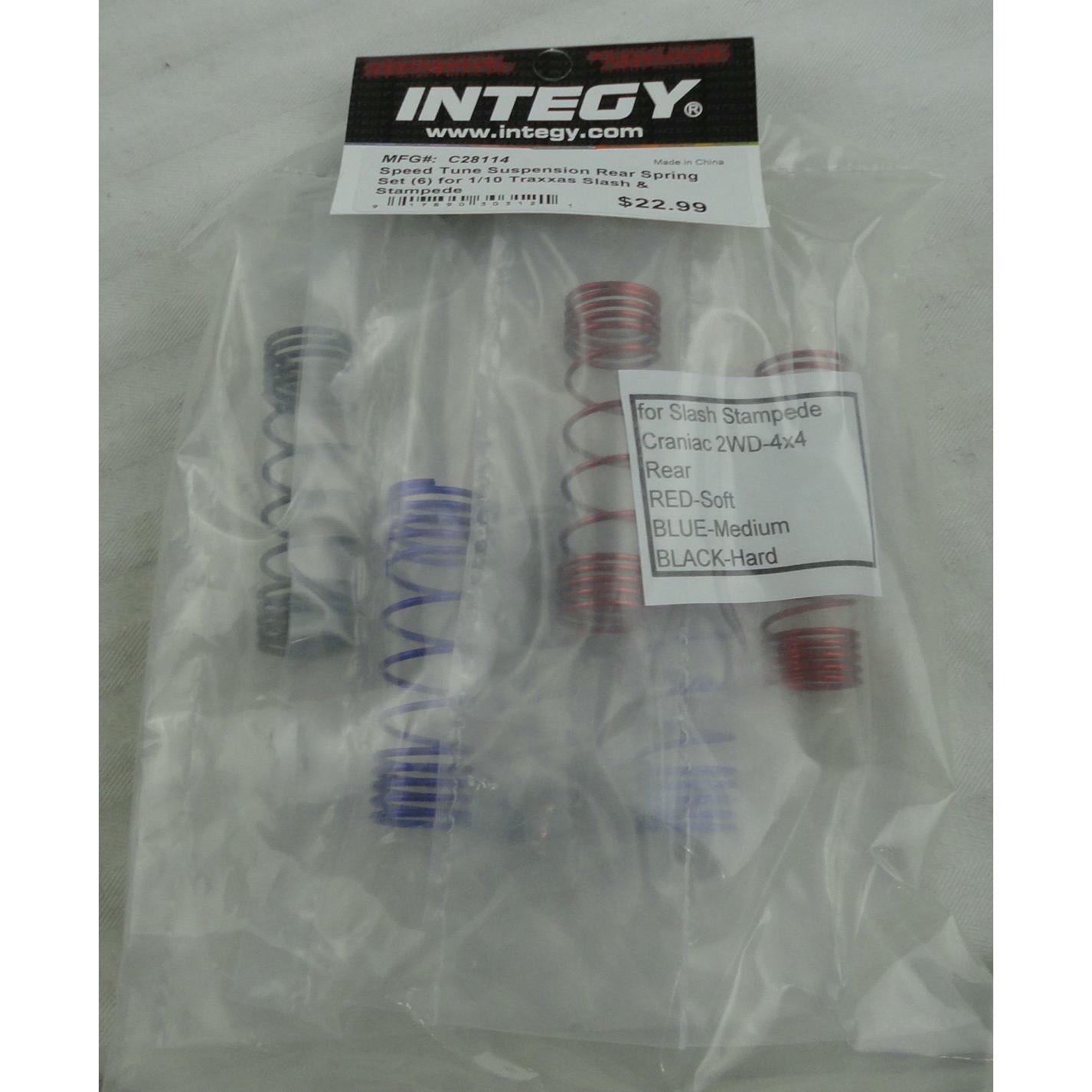 Image of Traxxas 2WD Slash/Rustler/Stampede 2-Stage Rear Shock Springs INTC28114