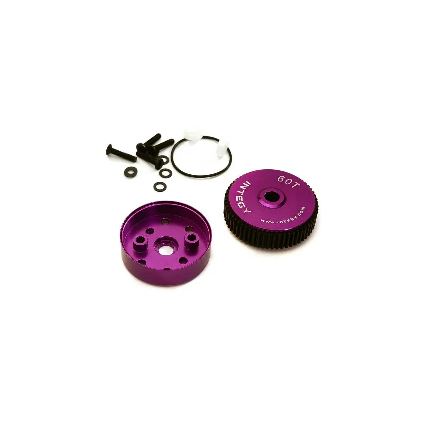 Image of Traxxas Stampede/Rustler 2WD Purple Alloy Differential Housing INTC28187PURPLE