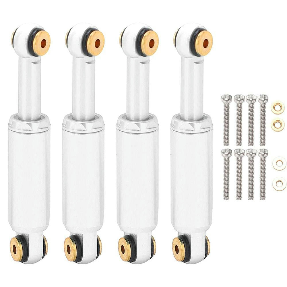 Image of Axial SCX24 Billet Machined Aluminum Alloy Shock Set 4pc Integy INTC30792SILVER