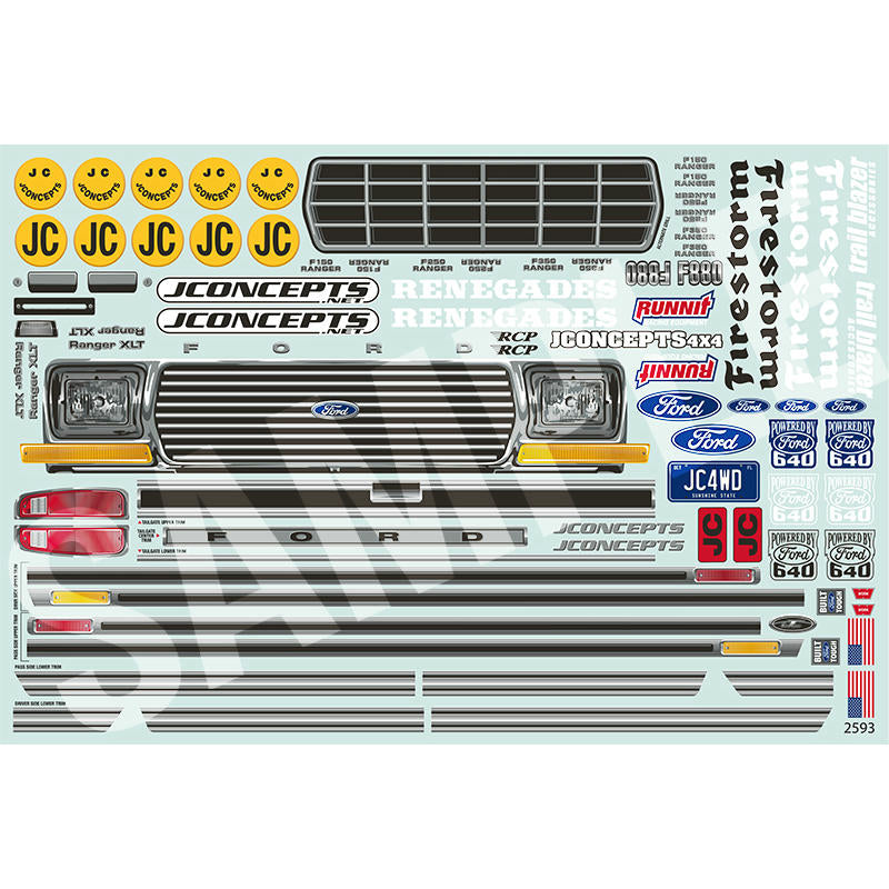 Image of 1979 Ford F250 Monster Truck Body (11 Wheelbase) UNPAINTED JCO0305 J-Concepts