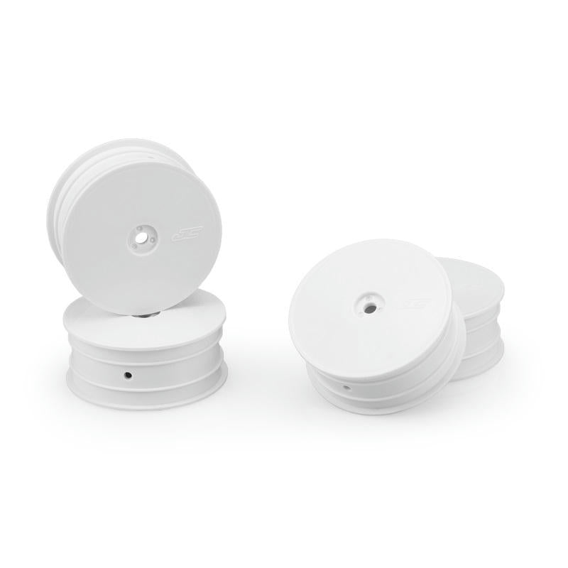 Image of Mono 4WD Front 2.2 White Dish Buggy Wheels 4pc JCO3353W TLR22x-4/B74.1/XB4