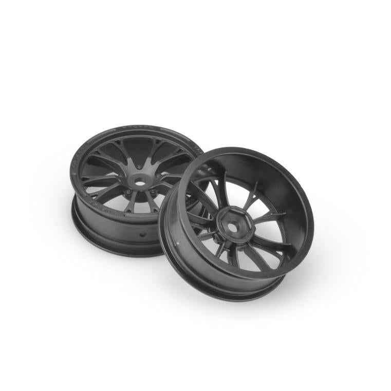 Image of J-concepts Tactic Slash/Bandit Black Front Drag Racing Wheels (2pcs) JCO3399B