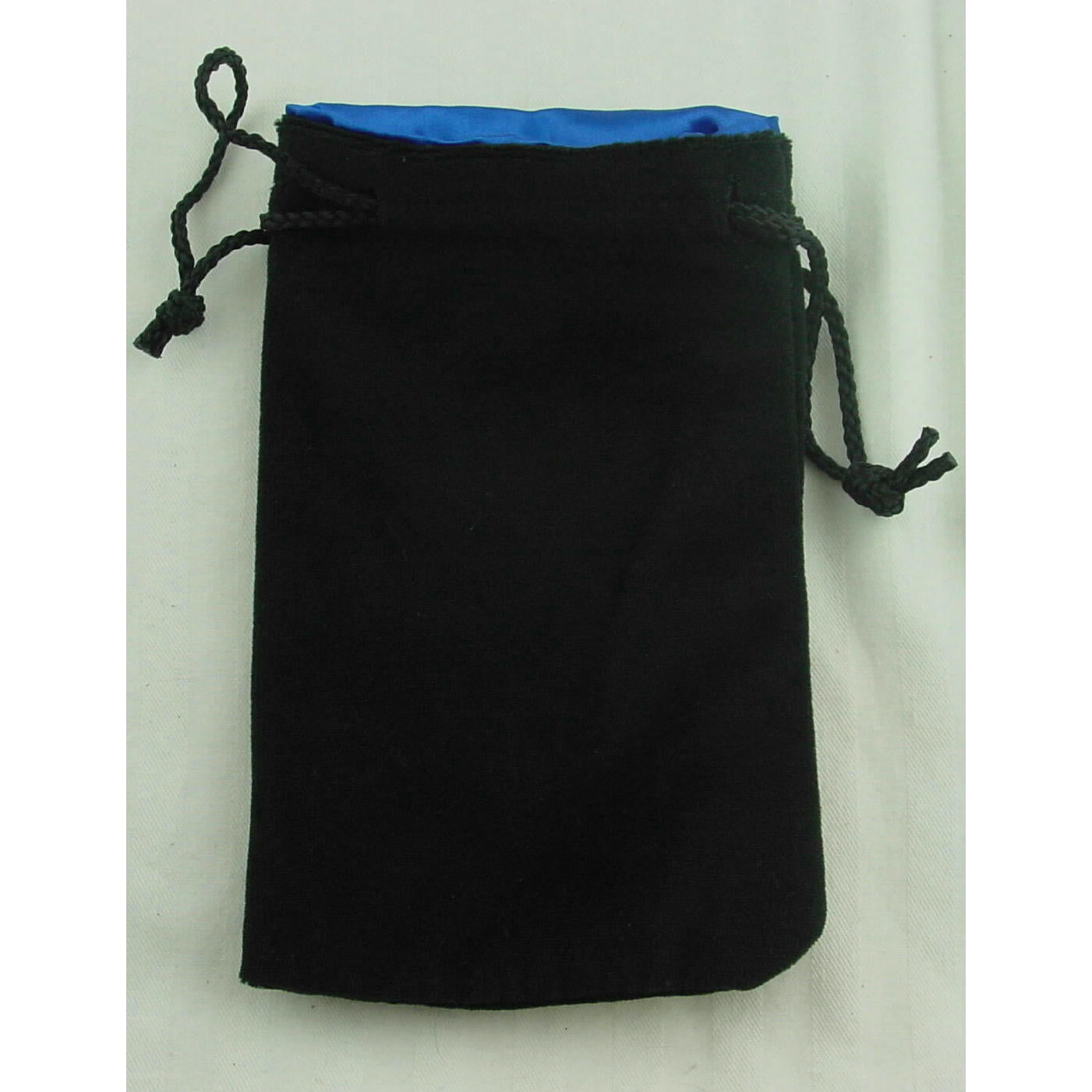 Image of Kaplow Black Velvet/Blue Satin 8x5 Dice Bag KOP09916