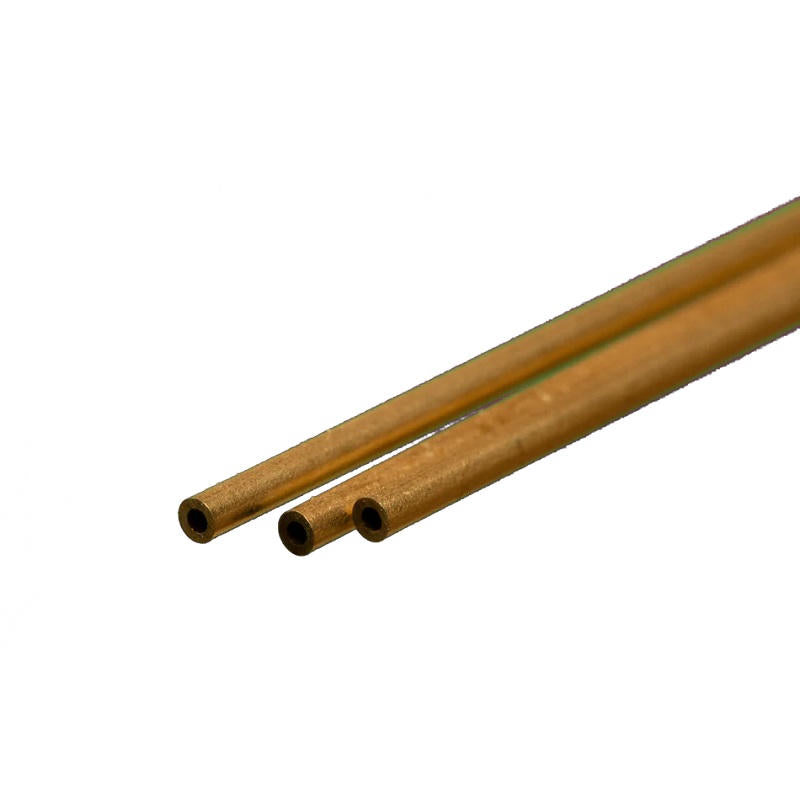 Image of Round Brass Tube: 1/16 OD x 0.014 Wall x 12 Long