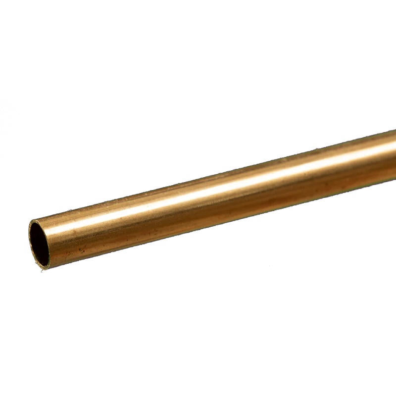 Image of Round Brass Tube: 1/4 OD x 0.014 Wall x 12 Long