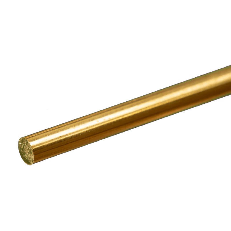 Image of Round Brass Rod: 3/16 OD x 12 Long