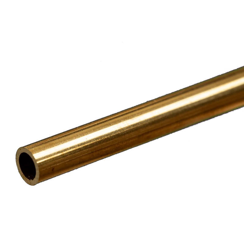 Image of Round Brass Tube: 7/32 OD x 0.029 Wall x 12 Long