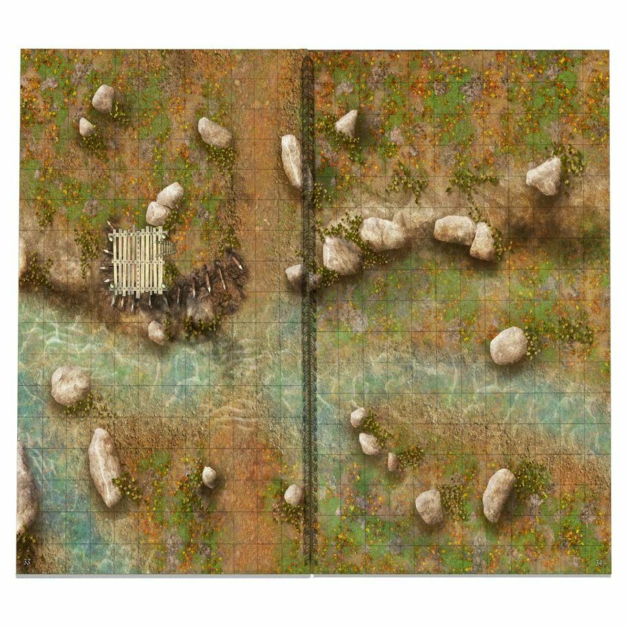 Image of The Giant Book of Cyberpunk Battle Mats: Wilds, Wrecks, & Ruin Loke Battle Mats