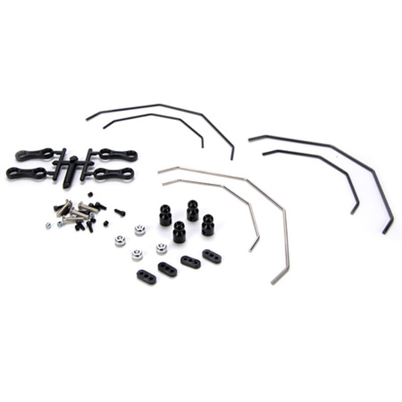 Front/Rear Front/Rear Sway Bar Kit: 10-TSway Bar Kit: 10-T