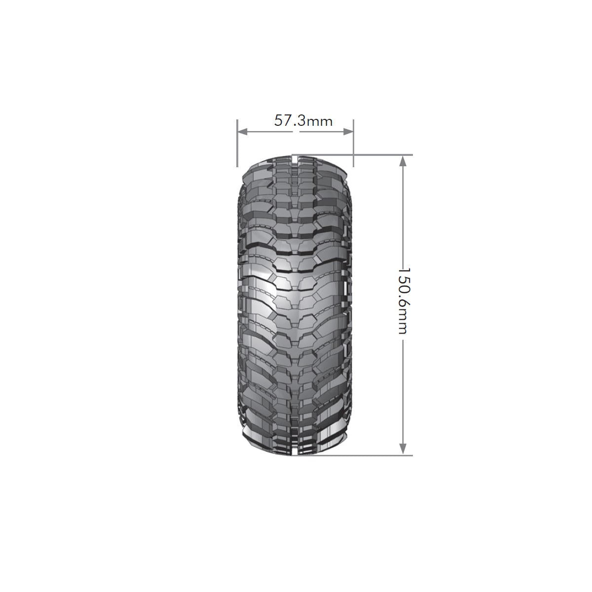 Image of CR-Champ 1/10 2.2 Crawler Tires, Super Soft, Front/Rear