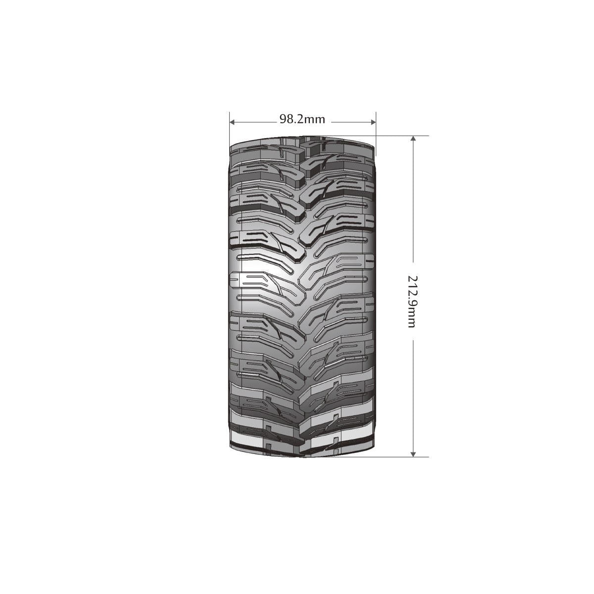 Image of MFT X-Cyclone X-MAXX Sport Monster Truck Tires,