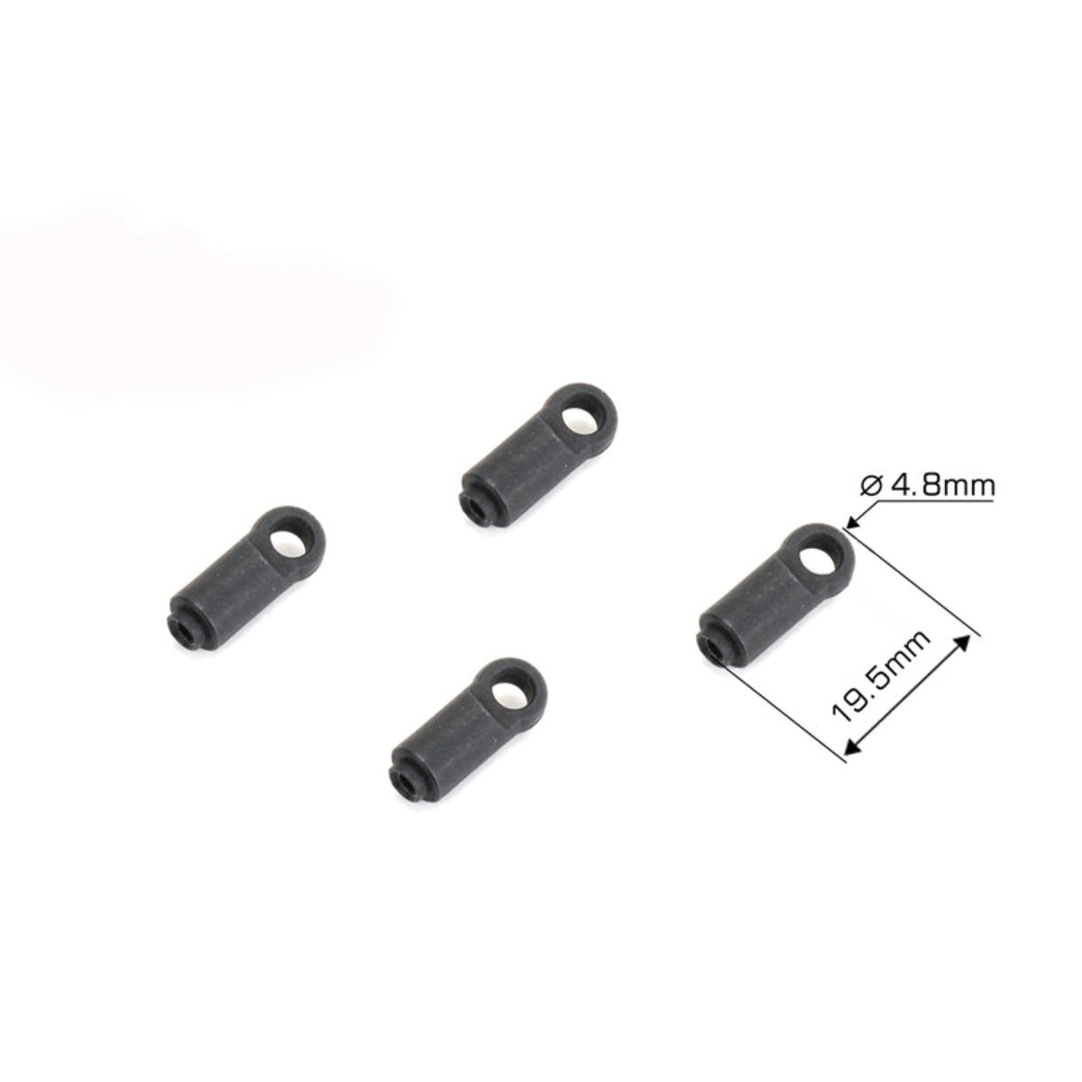 Image of T410 Rally Rear Shock Ball End (19.5mm) 4pcs