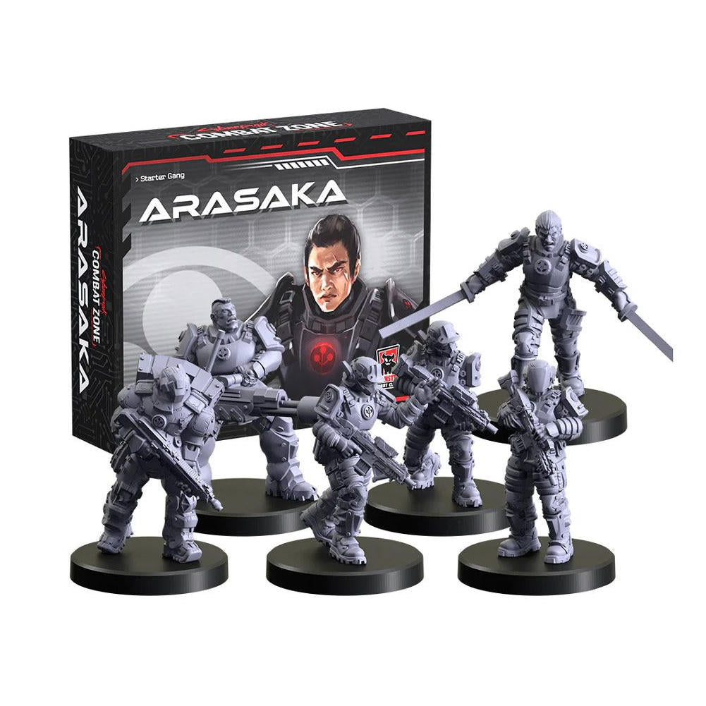 Cyberpunk Combat Zone Generation Arasaka Starter Gang Miniatures Set