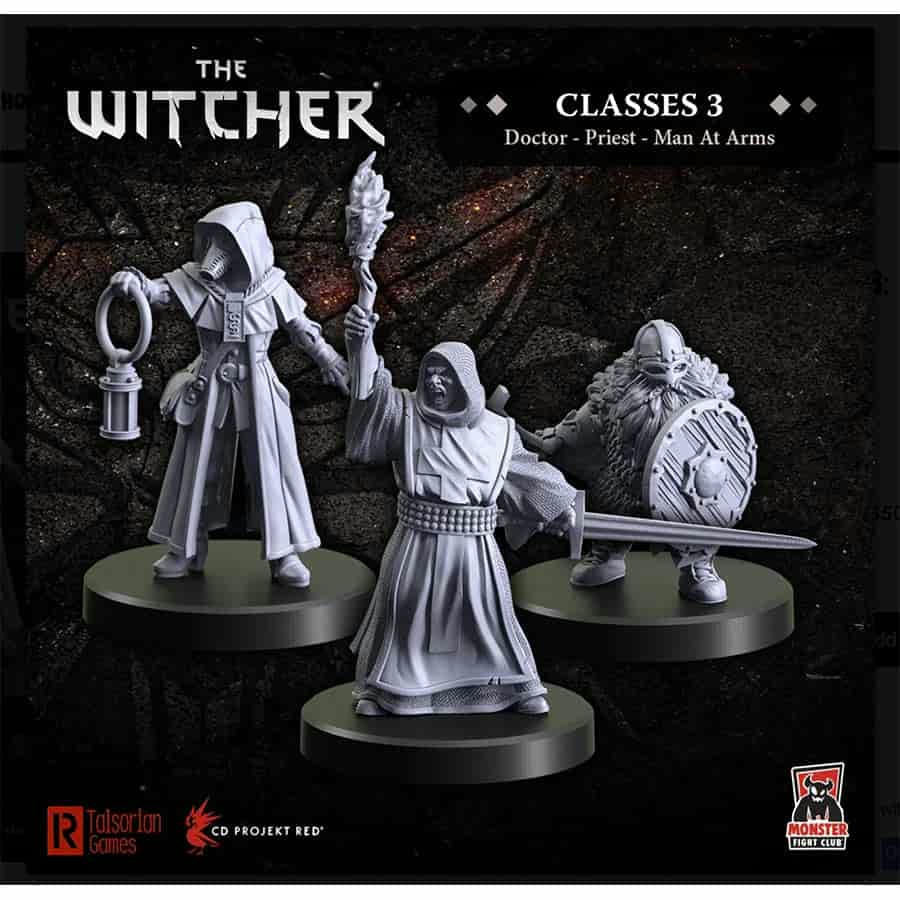 Image of The Witcher RPG Classes 3 (Doctor,Priest,Men-At-Arms) Miniatures Set MFC70006