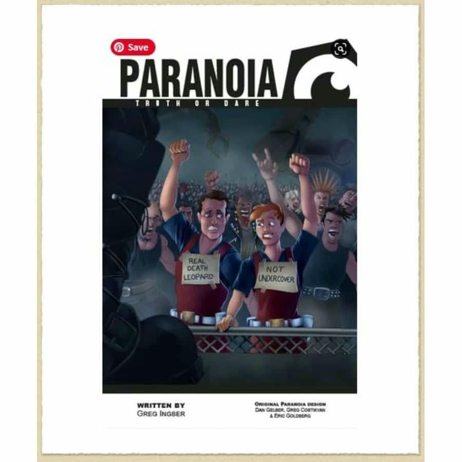 Image of Paranoia RPG: Truth or Dare Adventure by Mongoose Publishing MGP50011