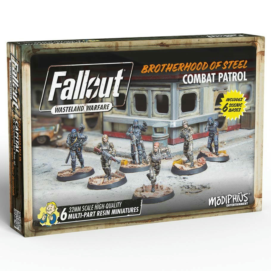Image of Fallout Wasteland Warfare: Brotherhood of Steel Combat Patrol Unpainted 0190805