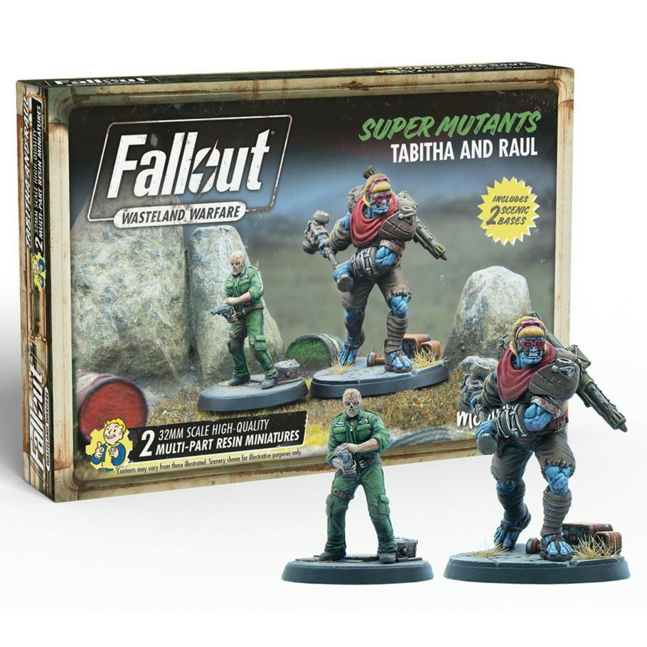 Image of Fallout Wasteland Warfare: Super Mutants Tabitha and Raul Miniatures MUH052152