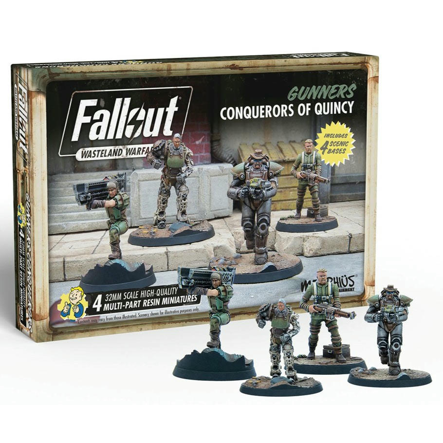 Image of Fallout Wasteland Warfare: Gunners: Conquerors of Quincy MUH052220 Unpainted