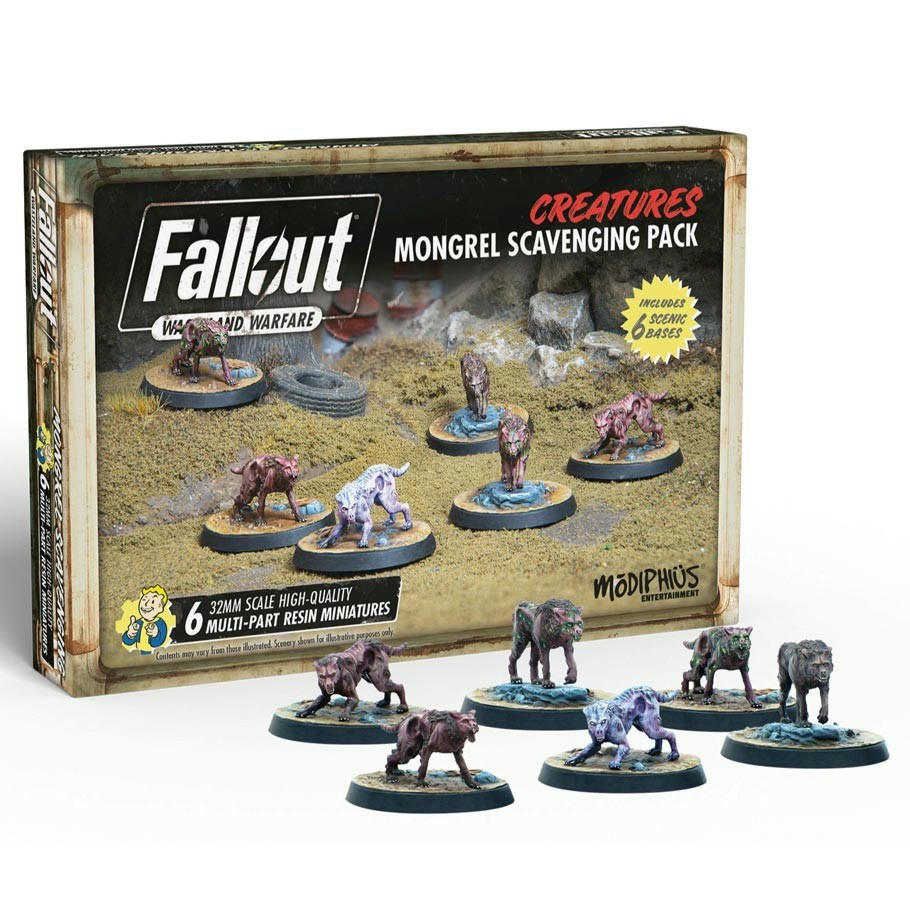 Image of Fallout Wasteland Warfare: Creatures: Mongrel Scavenging Pack Expansion 052228