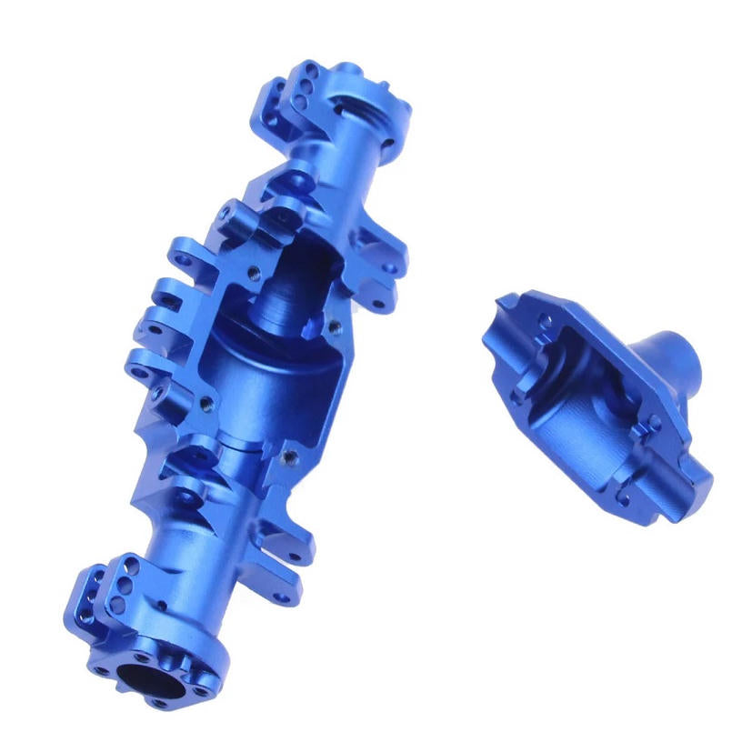 Image of Aluminum Front or Rear Axle Housing Set, Blue, for Losi