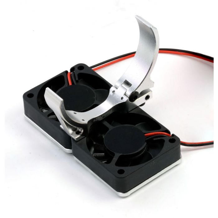 Image of 1/8 Aluminum Heatsink 40mm Dual High Speed Cooling Fans