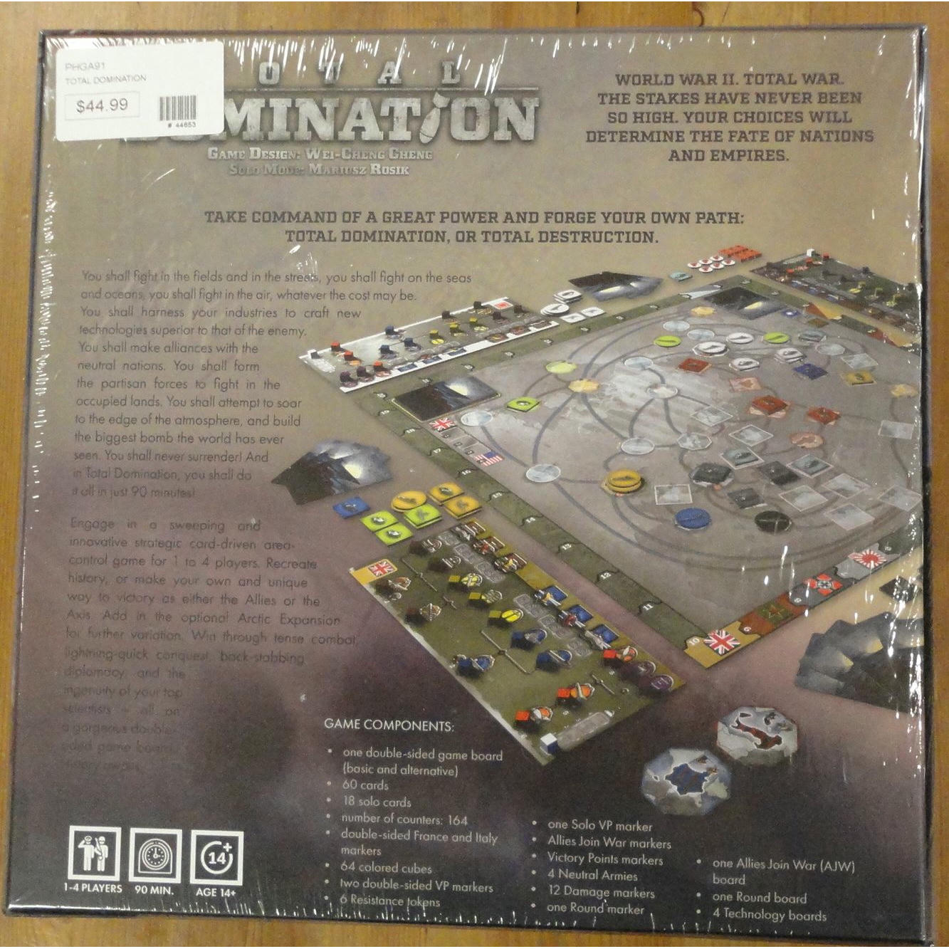 Image of Total Domination Board Game by Phalanx Games PHGA91