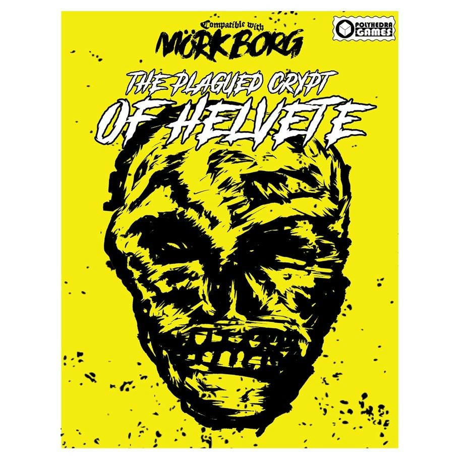Image of Mork Borg Doom Metal Roleplaying Game RPG The Plagued Crypt of Helvete POL004