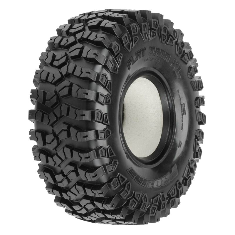 FLAT IRON 1.9 XL G8 ROCK TERRAIN TRUCK TIRES (2) W/ MEMORY FOAM INSERTS