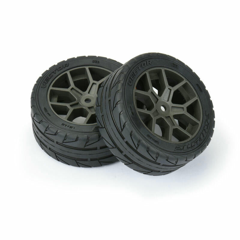 Image of Pro-Line Vector 35/85 2.4 S3 (Soft) Mounted Belted Street Tires 10204-10