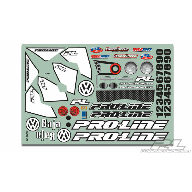 Image of Traxxas SLASH 2WD/4WD Volkswagen Full Fender Baja Bug Clear Body PRO323863
