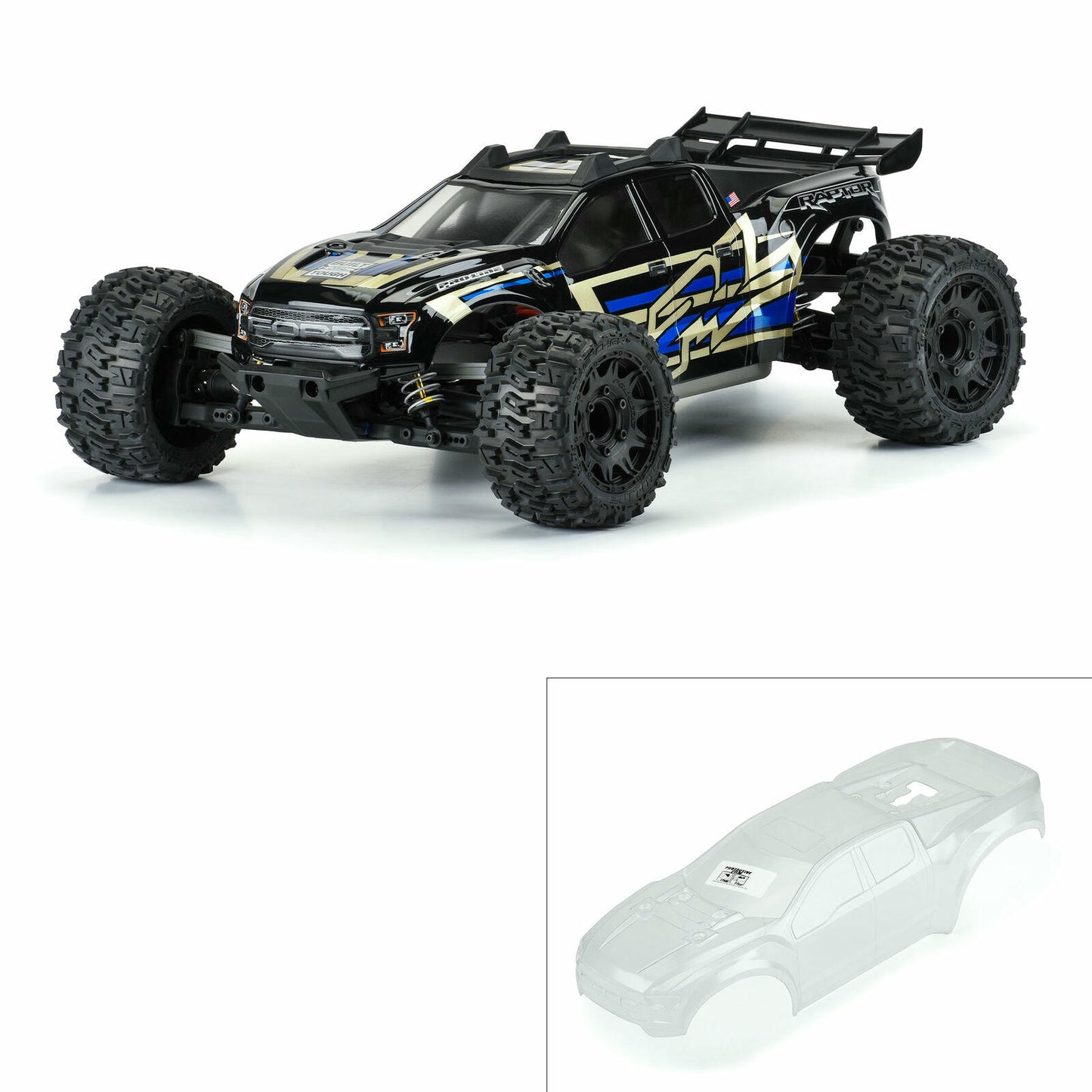 Image of Pro-Line 2017 Ford Raptor Truck Body fits Stampede 4x4 (Unpainted) PRO352817