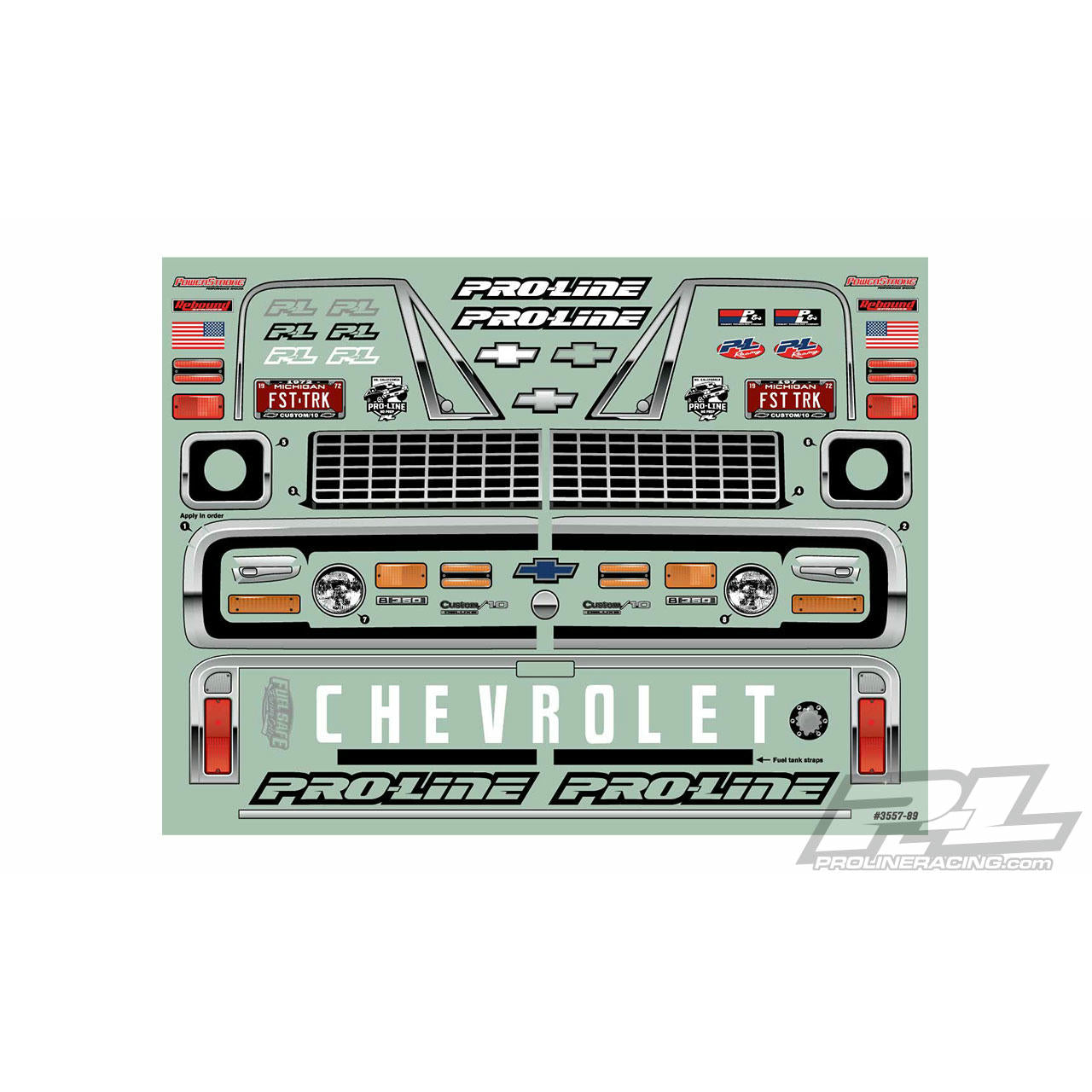 Image of Traxxas Slash/Associated DR10 Chevrolet C10 Chevy Drag Car Body 3557-00