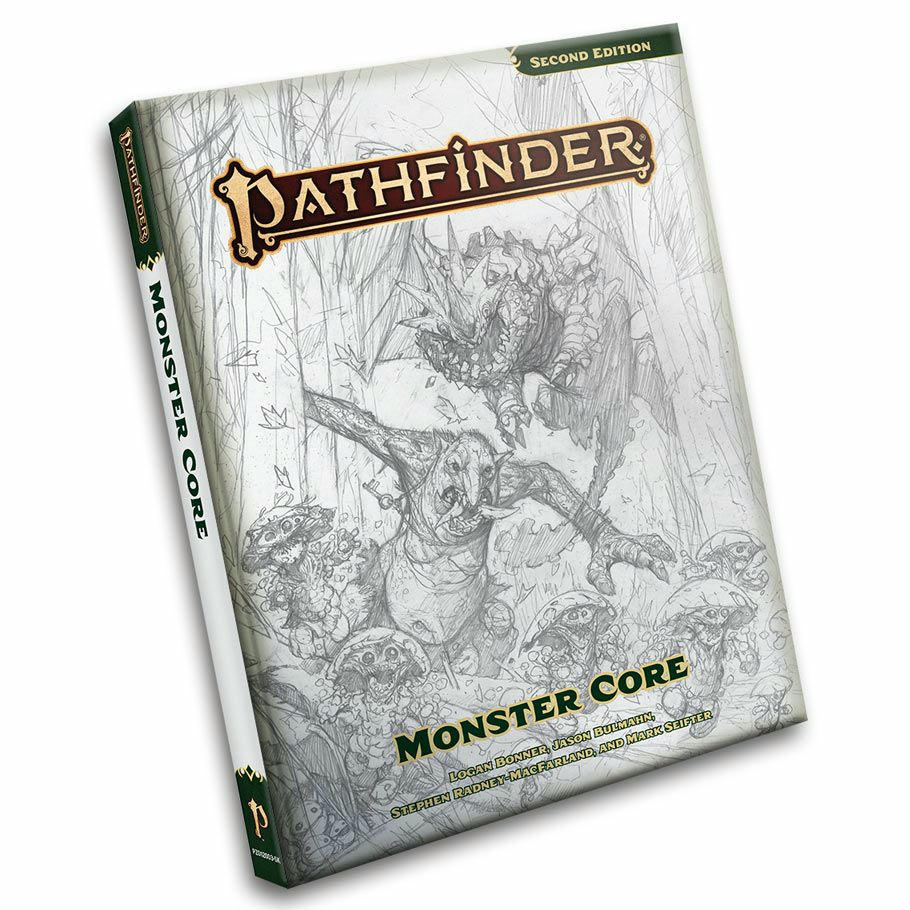 Image of Pathfinder Roleplaying Game P2 Monster Core Rulebook Hardcover Sketch Edition