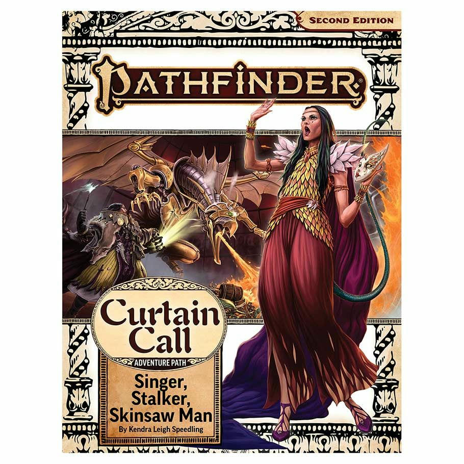 Image of Pathfinder P2 RPG Curtain Call Adventure Path #2 Singer, Stalker, Skinsaw Man