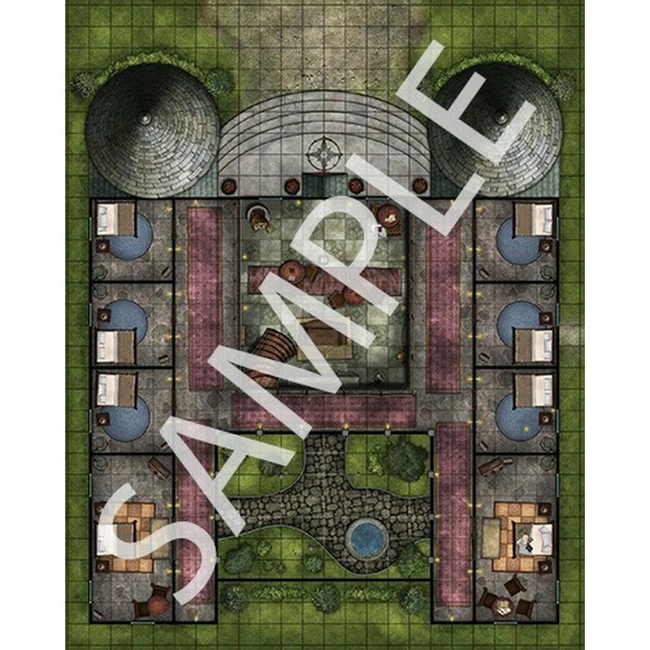 Image of Paizo Pathfinder Flip-Mat Classics: Pathfinder Lodge RPG Map PZO31039