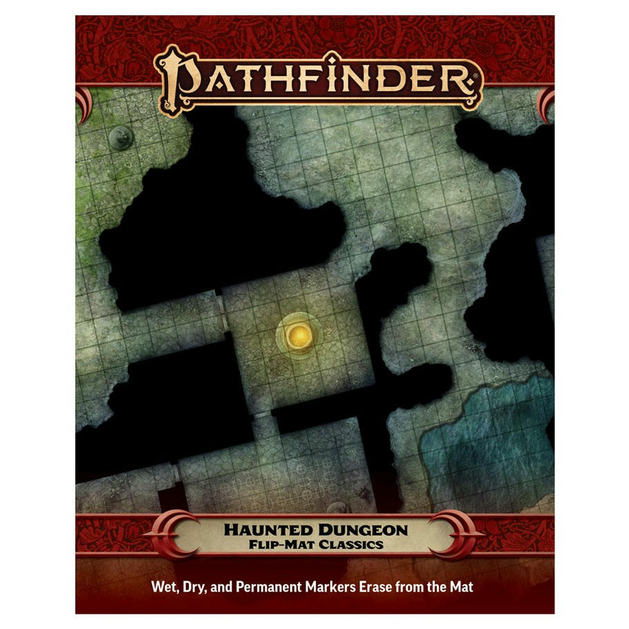 Image of Paizo Pathfinder Flip-Mat: Haunted Dungeon RPG Map PZO31045