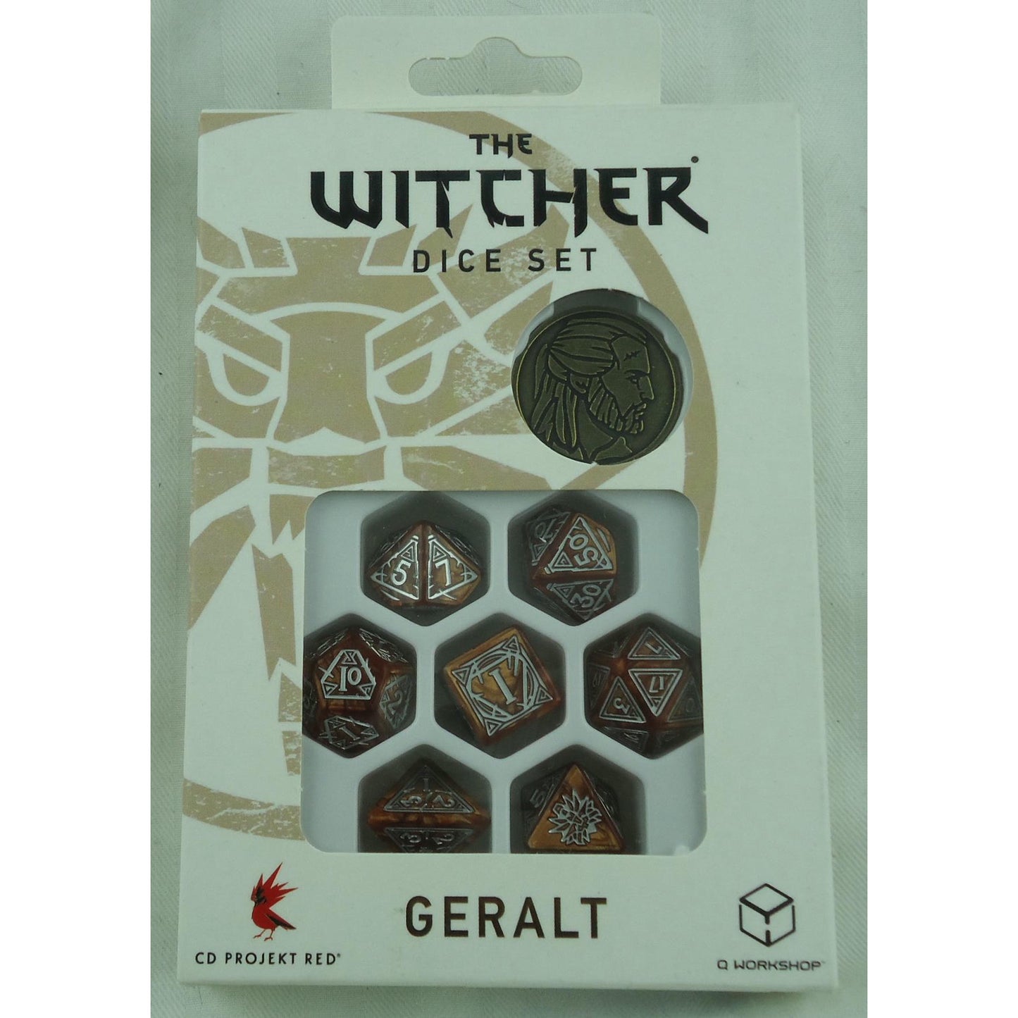 Image of The Witcher Geralt, The Monster Slayer RPG Dice Set QWSSWGE02
