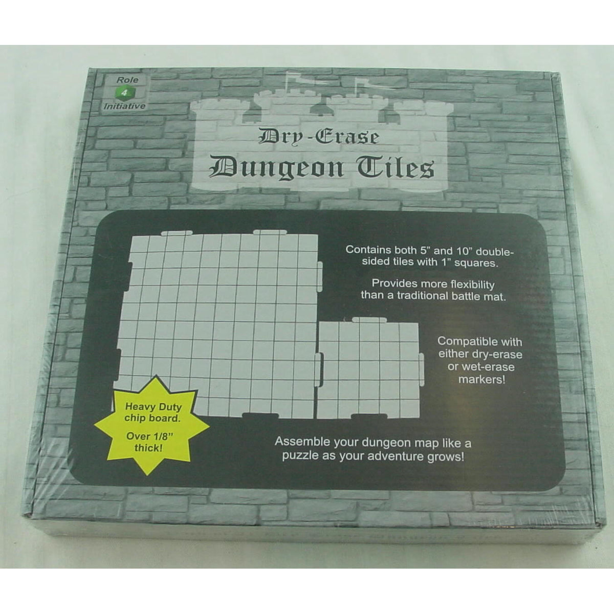 Dry Erase Dungeon Tiles: Earthtone - Combo Pack of 5 Ten Inch and 16