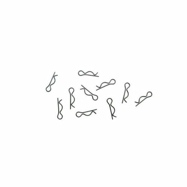 Image of Silver Mini Body Clips for Radio Control Cars/Trucks (10pcs) RCE1050