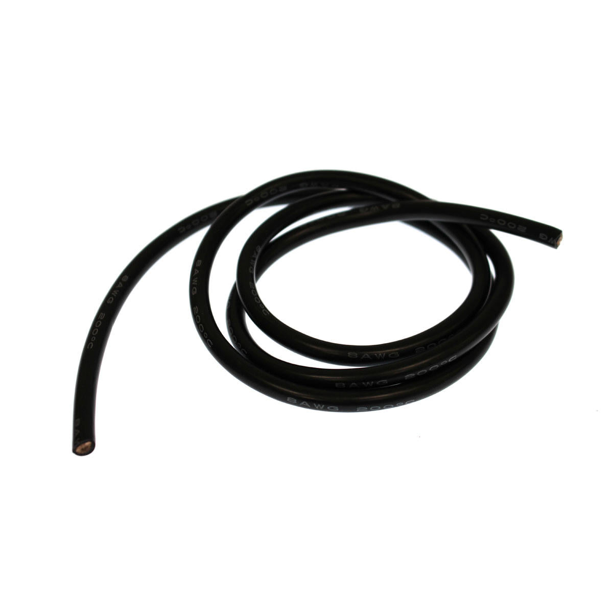Image of 8 Gauge Silicone Wire, 3' Black