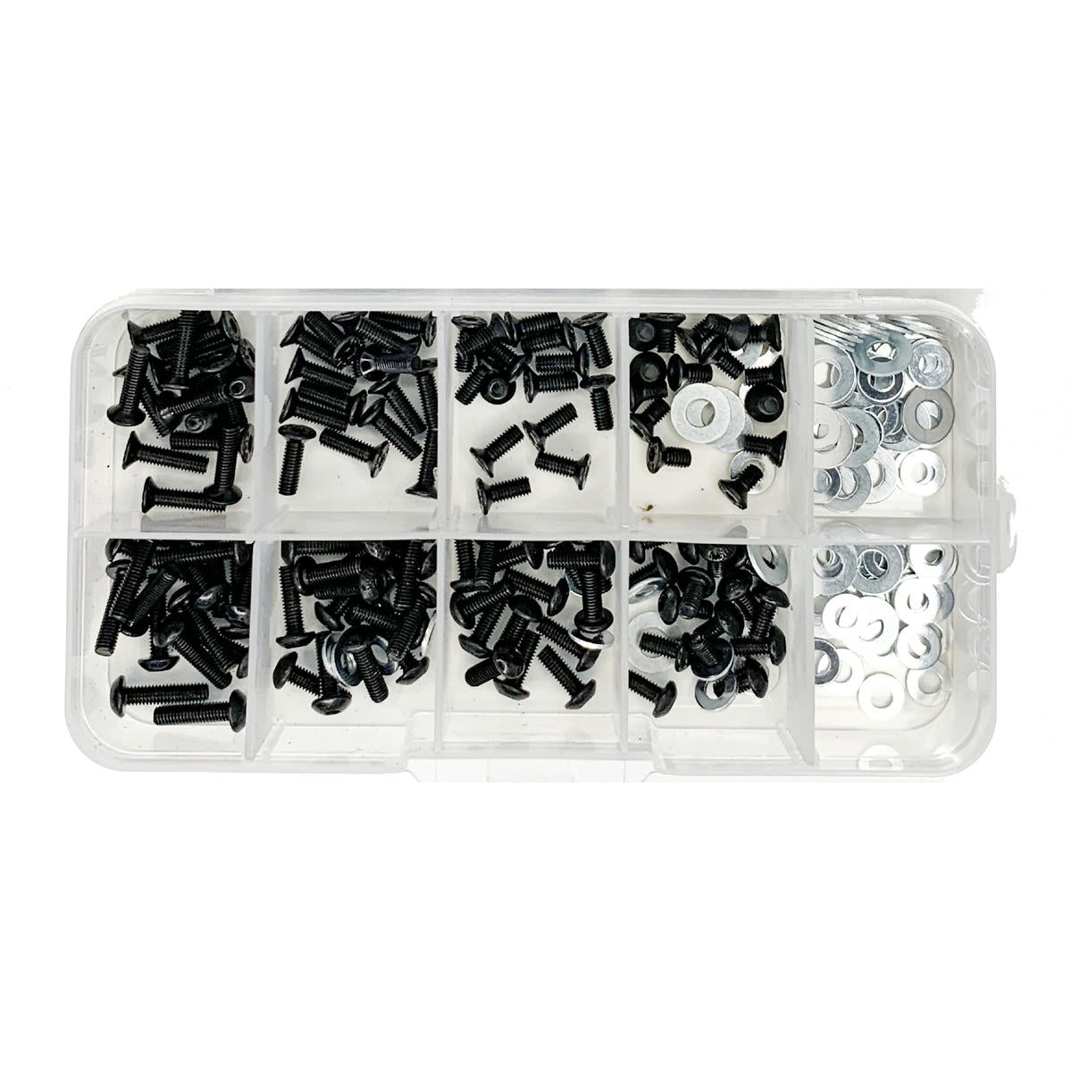 Image of 1/10 High Strength Steel Screw Assortment Box for RC Car (180