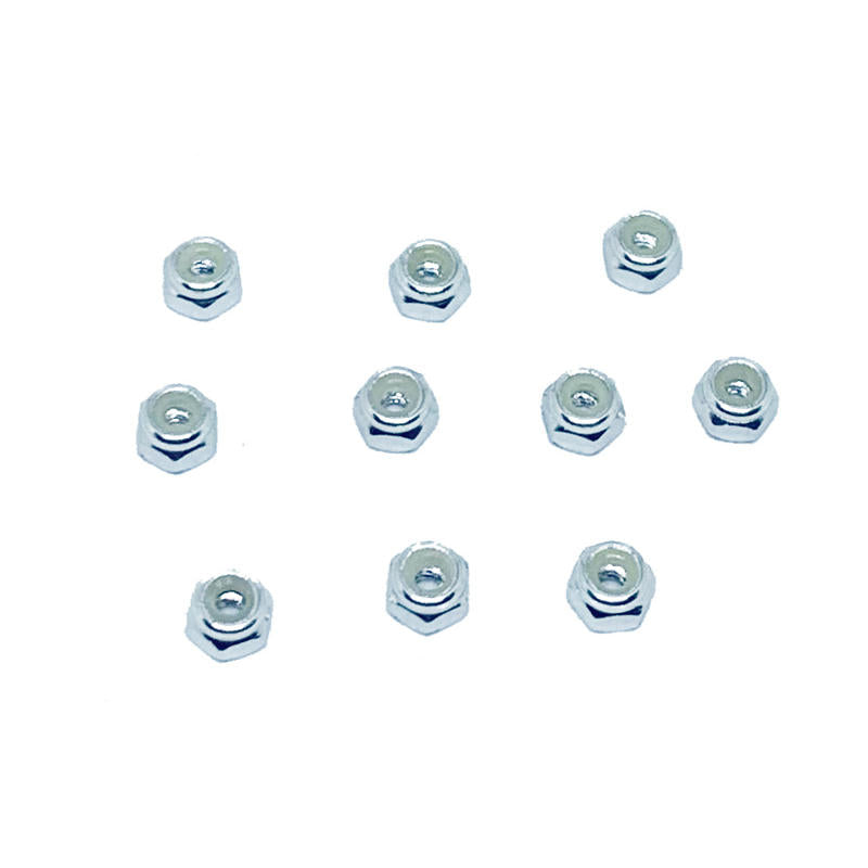 Image of Nylon Lock Nut M2 (10pcs) Silver