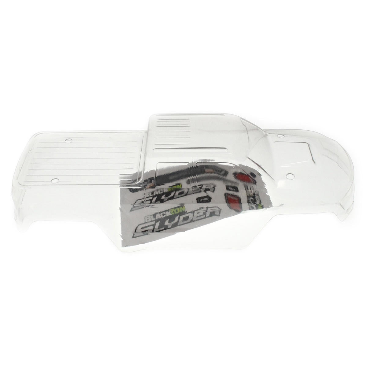 Image of Clear Monster Truck Body with Stickers for Blackzon Slyder