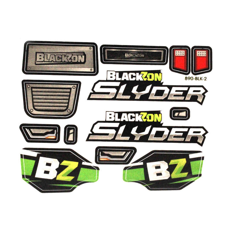 Image of Clear Stadium Truck Body with Stickers for Blackzon Slyder