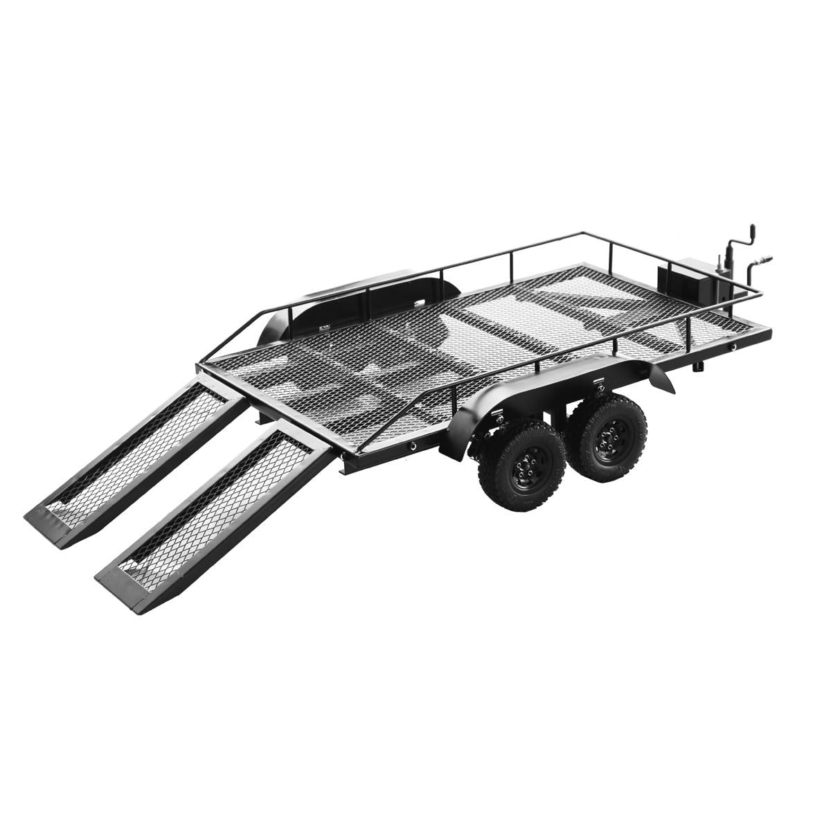 Image of 1/10 Scale Full Metal Trailer with LED Lights